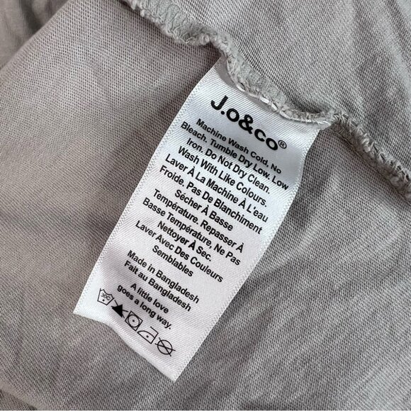 J.o & co tshirt tee cream Beige Crop Top cropped short style shirt grey - Picture 7 of 8